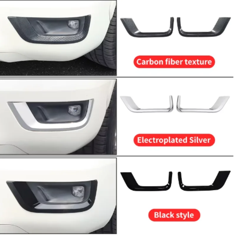 

For Toyota Land Cruiser LC300 2023-2024 Car Styling Front Fog Light Lamp Frame Exterior Sticker Cover Trim Strip Eyebrow Frame