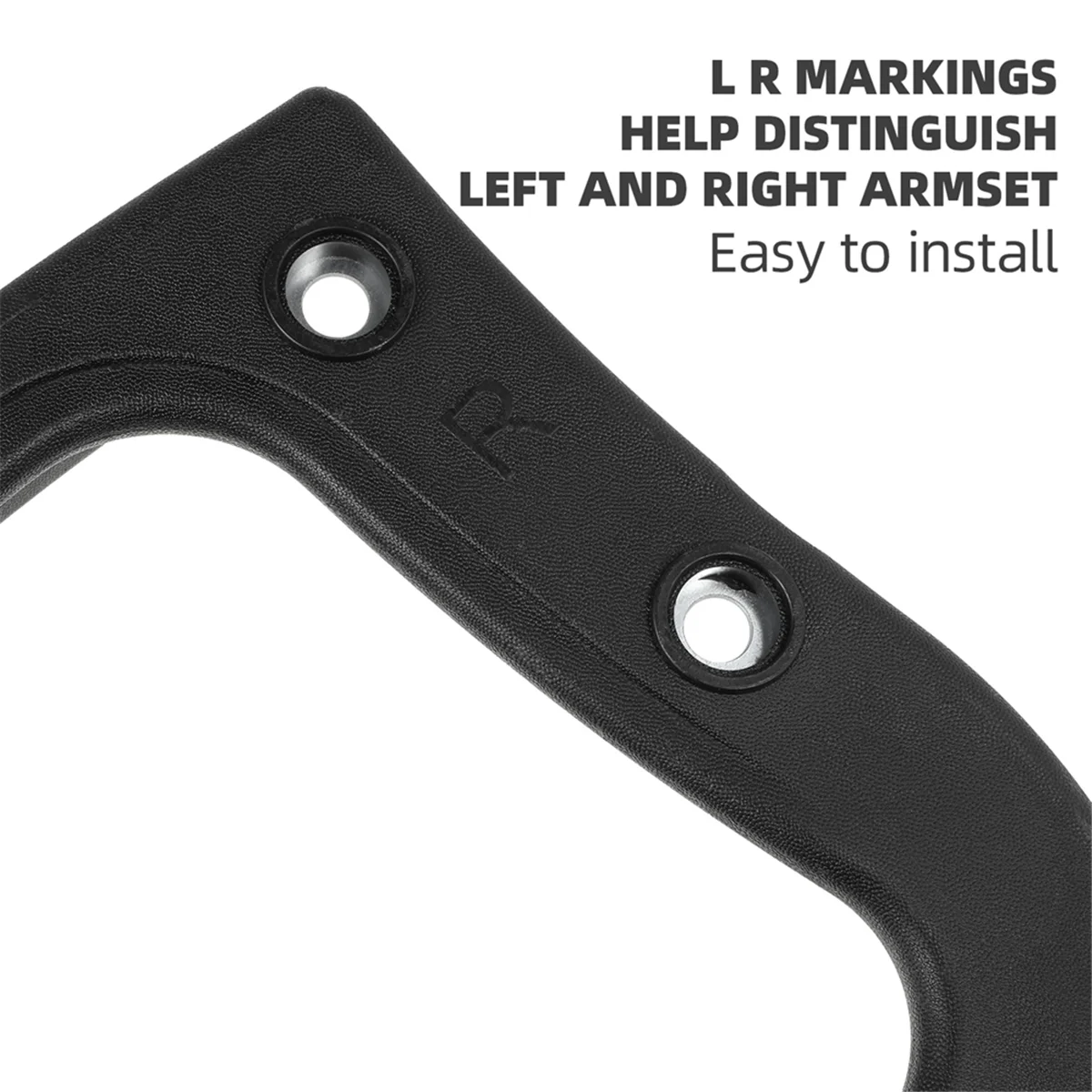 AD11 كرسي مكتب مساند للذراعين كراسي الألعاب مساند للذراعين البلاستيكية الثابتة ملحقات الكرسي