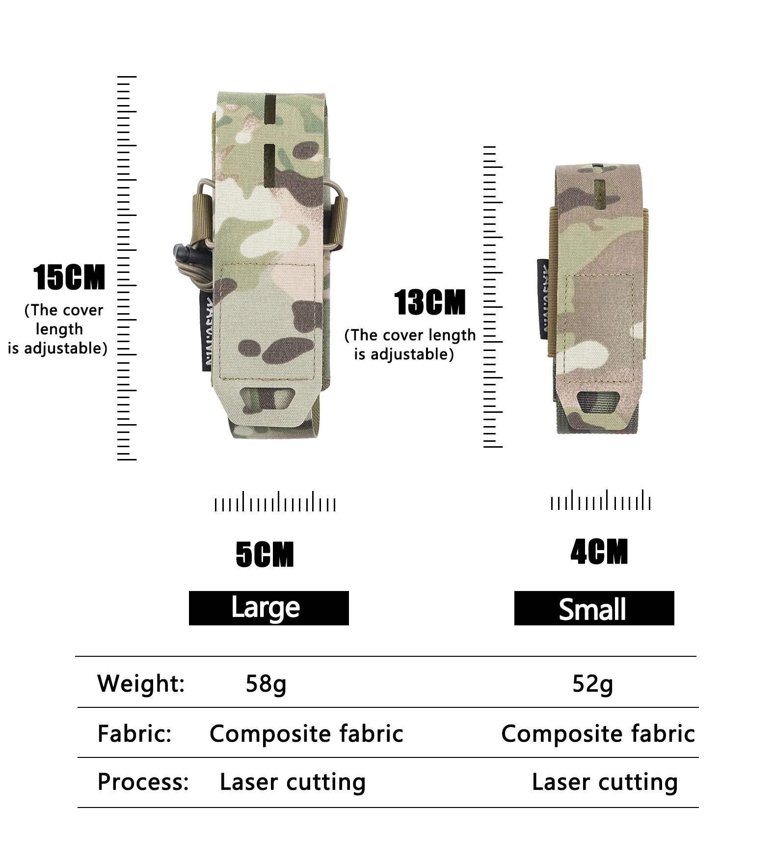 DMGear-bolsa táctica para Airsoft, accesorio para equipo de caza Modular, Flashbang Granada, humo, bolsa MOLLE