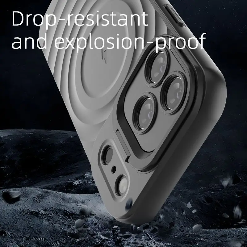 Applicable iphone 17 16 pro case Phone 15 Magnetic Wave Protective