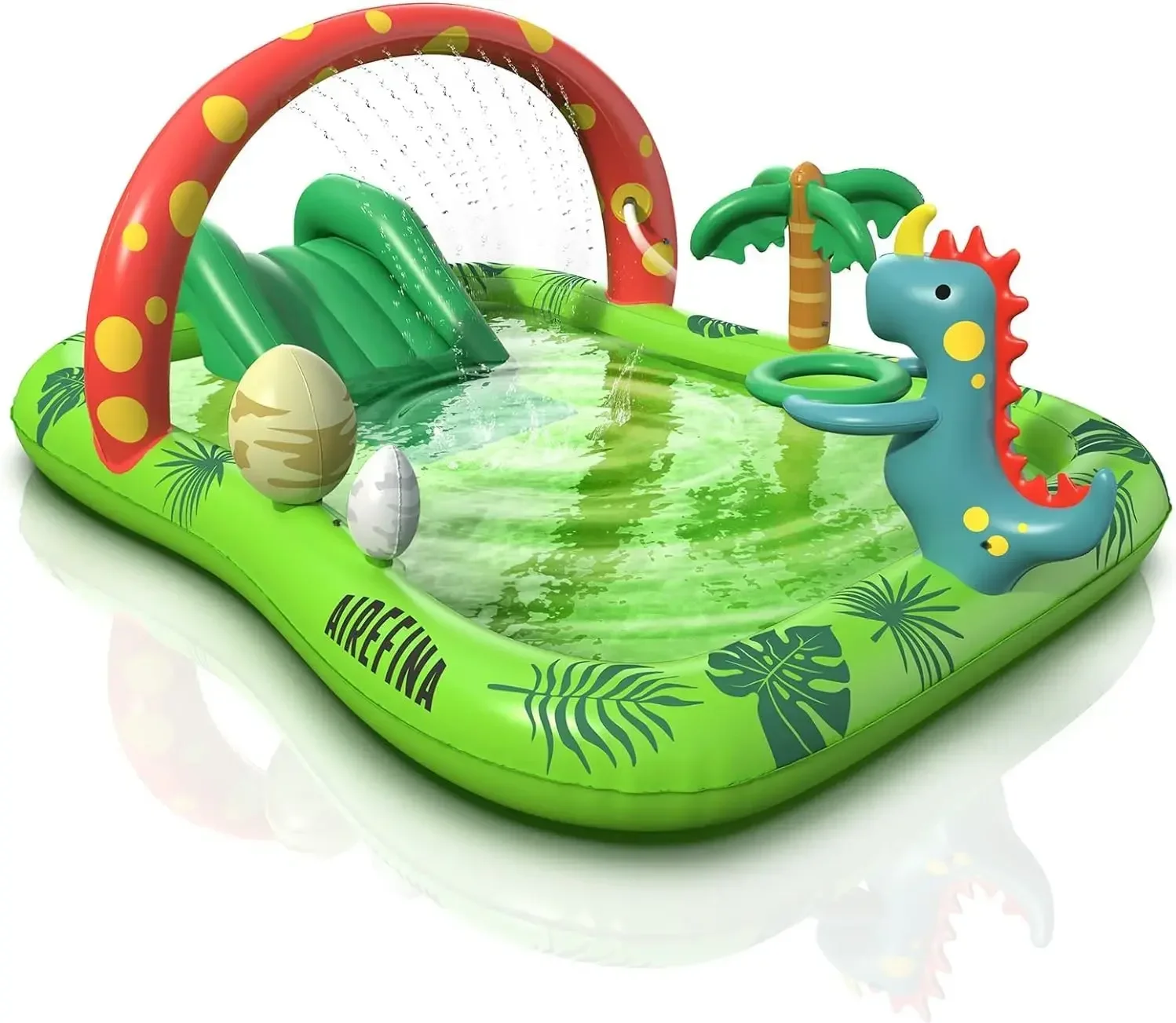 

Inflatable Kids Pool,Inflatable Play Center Kiddie Pool with Water Slide,Ultra Thick Toddler Pool, for Backyard,Garden, Ages 3+