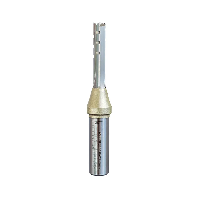 Arden 3 Flutes 1/2 Inch Shank TCT Straight Router Bit 3-blade Cutting CNC Milling Cutters Carbide Cutter for Wood Woodworking