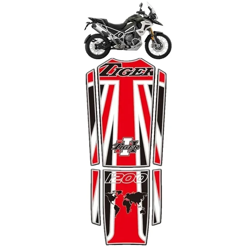 For Triumph Tiger 1200 Motorbike Tank Pad Protector 3D Gel Sticker Decal - 2