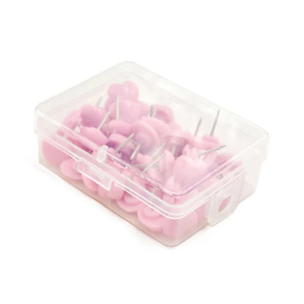 하트 모양 플라스틱 품질 코르크 보드 안전 컬러 푸시 핀, 엄지 압정, 사무실 학교 액세서리 용품, 50 개