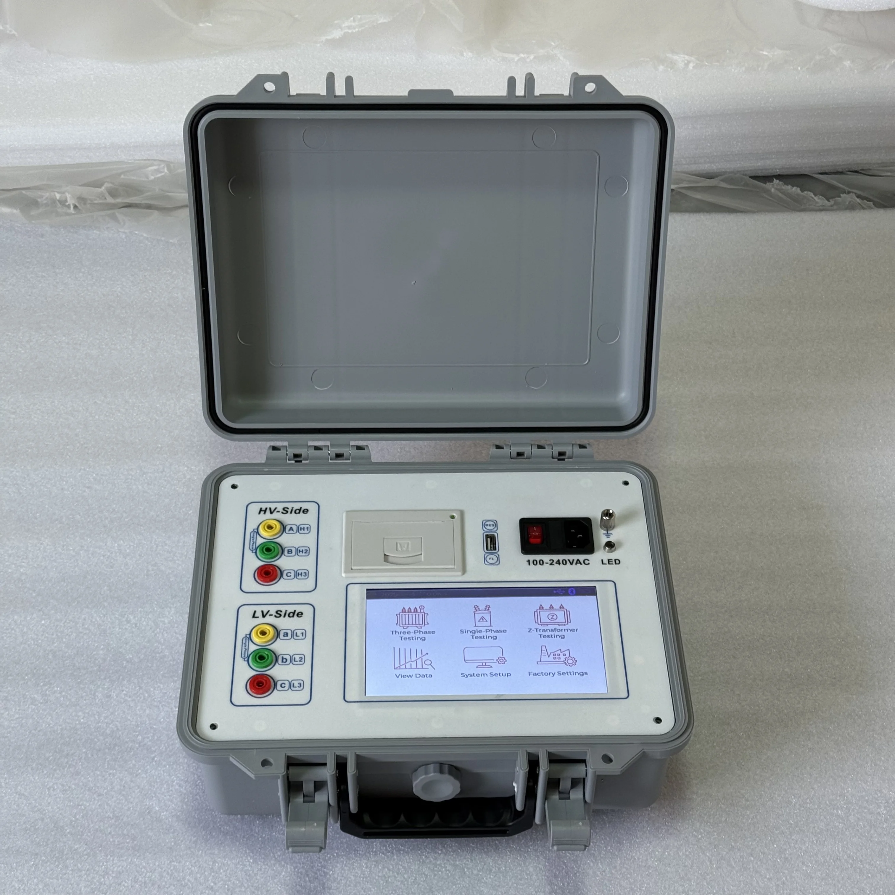 AC100-240V Working Power Supply CJ2702T Touch Screen TTR Transformer Turns Ratio Tester With Built-in Battery Type to Choose