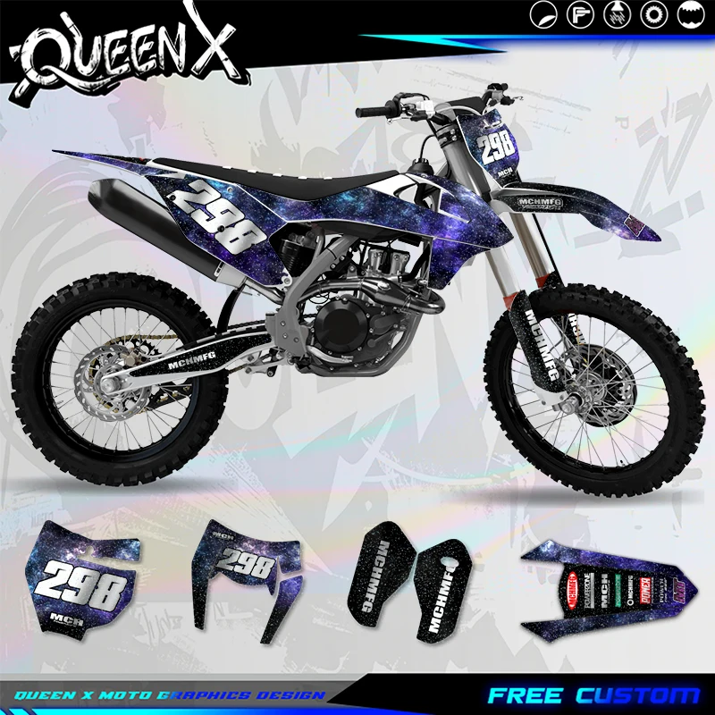 QUEEN X MOTO Complete Graphics For KTM SX SXF 2016-2018 EXC XCW 2017- 2019 Motorcycle Decal Sticker