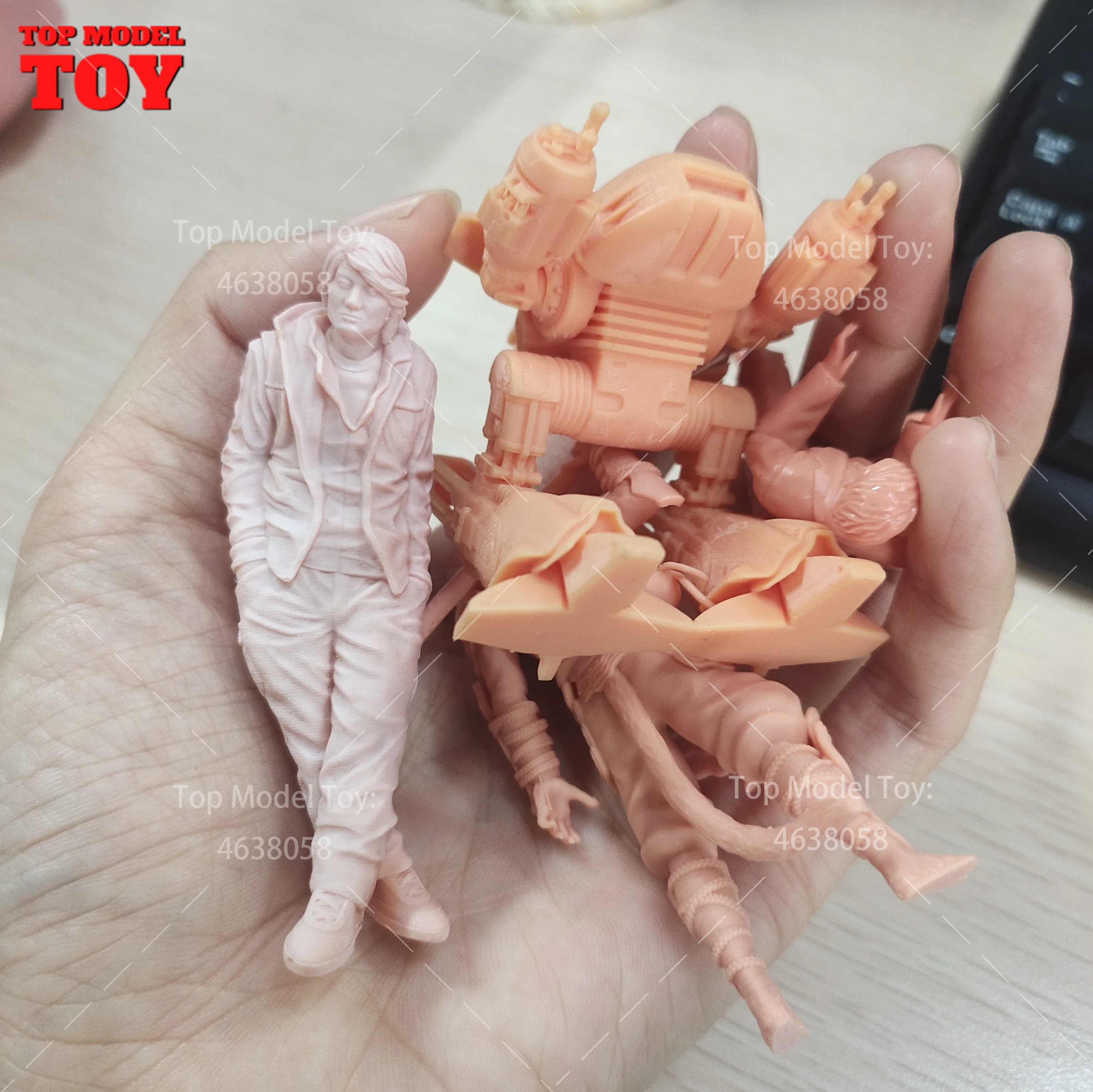 1/18 1/24 1/35 Defective Miniature Figures Unpainted People Model Diorama Dolls For Manual Painting Practice Randomly For Car