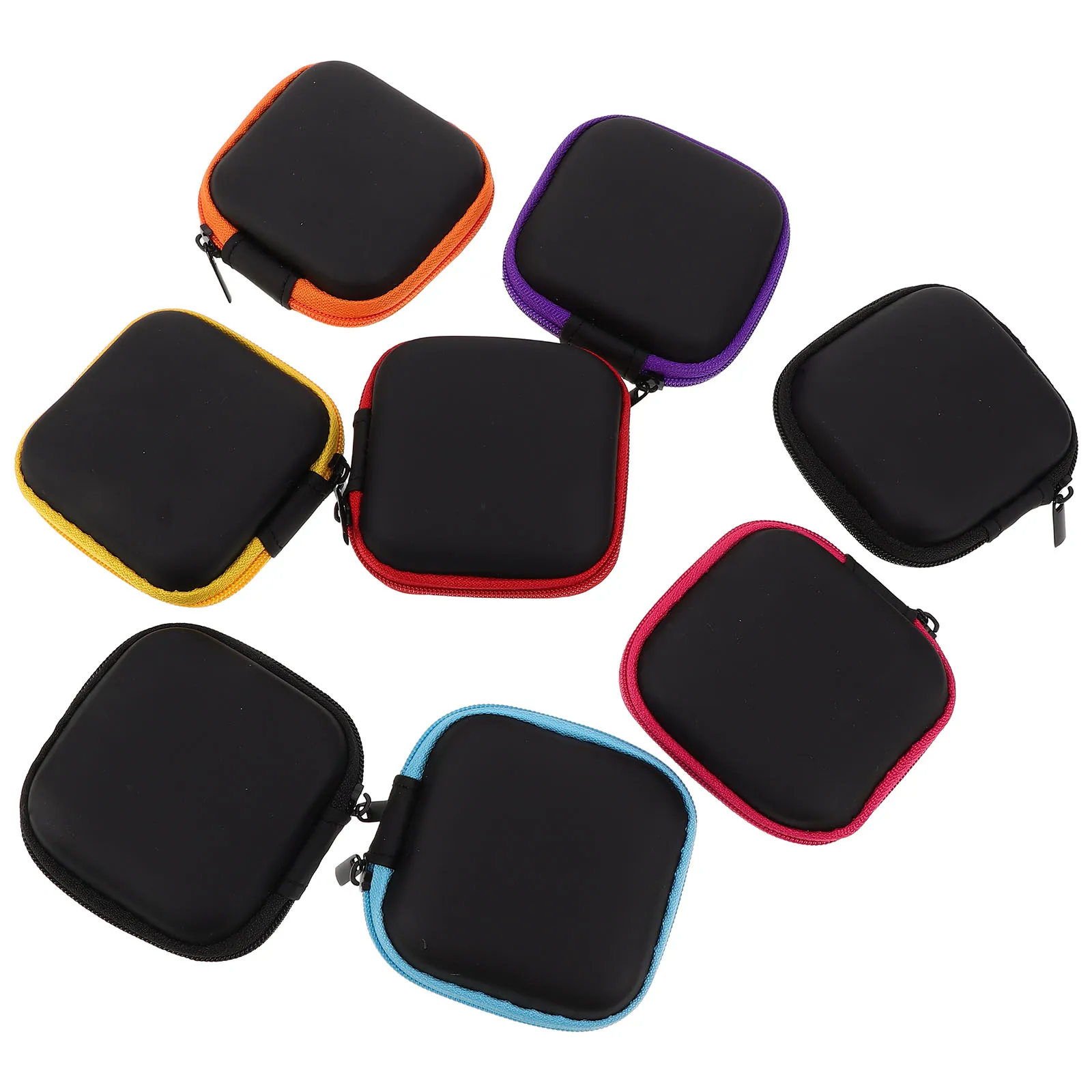 

8pcs Headphone Bag Earbud Pouch Data Cable Storage Case Holder Portable Wired Headphone Pouch Organizer Travel EARBUDS Stylish