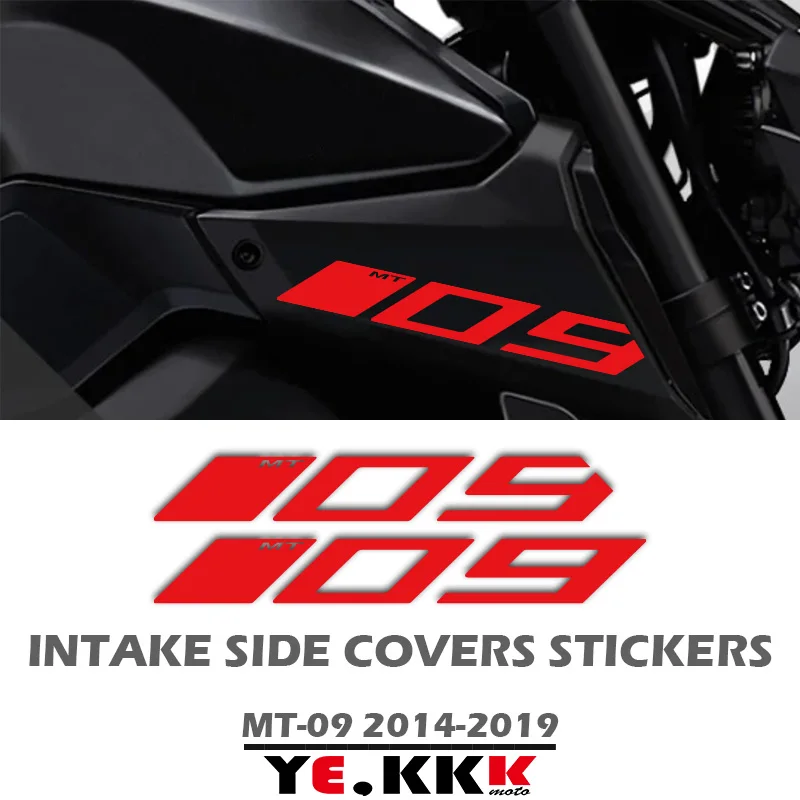 Fairing Decals Hollow Out Custom 2014-2019 For YAMAHA MT09 MT-09 MT-09SP FZ09 Air Intake Side Cover Sticker Set