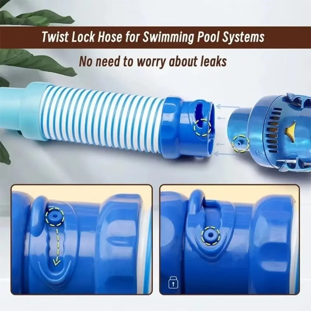 Pool Vacuum Adaptor 19CM Pool Vacuum Hose Adapter PVC Durable Pool Cleaner Adapter Pool Cleaners