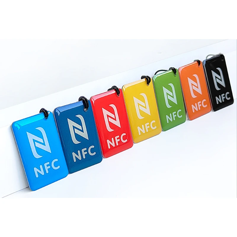 10pc/Lot 13.56Mhz NFC 213 ISO14443A 144 Bytes Crystal Epoxy Card Ntag213 Epoxy Resin Tag for All NFC Phones
