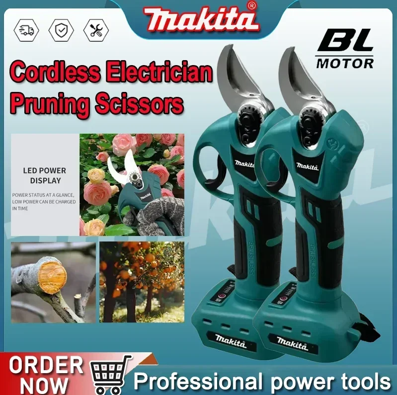 

Профессиональные беспроводные электрические ножницы-секаторы Makita, садовые ножницы, беспроводные дрели-инструменты, садовый секатор 18В 20В