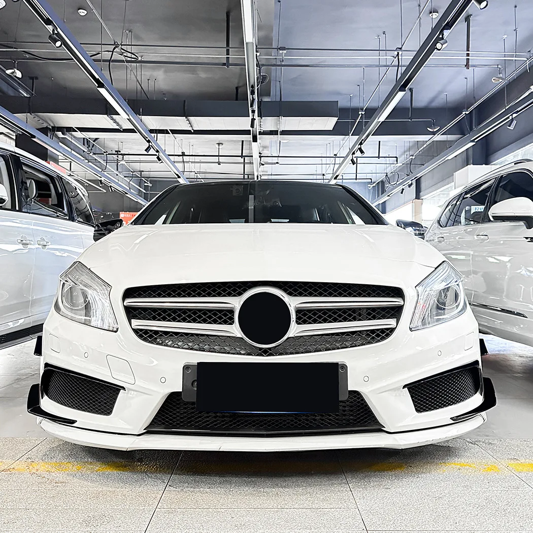 Front Bumper Lower Air Vent Canards For Mercedes Benz A Class W176 A180 A200 A250 A45 AMG 2013-2015 Outlet Blade Cover Trim - view 3