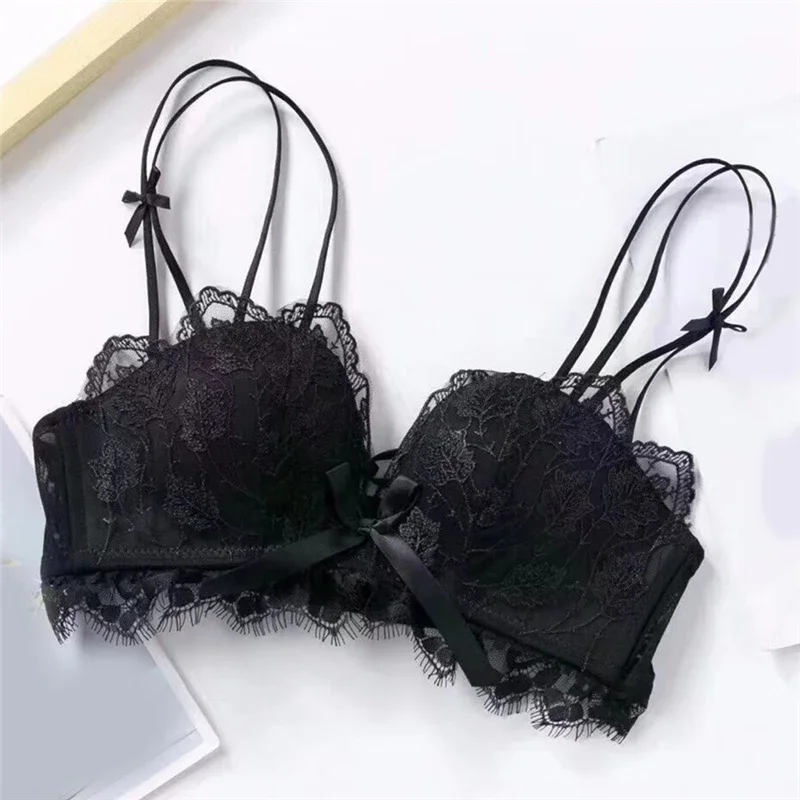 Beauty Back Lace Bras for Women Sexy Underwear Sweet Lace Push-up Bra Female Brassiere Embroidery Lingerie Bralette Ropa Mujer