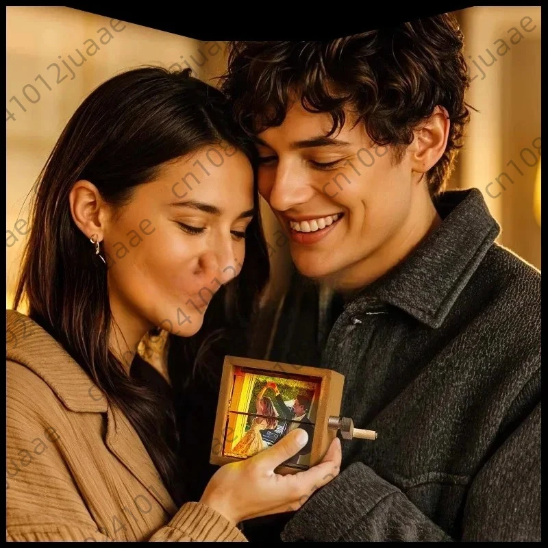 Machine à photos à manivelle, Album Photo brillant, cadeau créatif, lumières décoratives personnalisées pour cadeau de saint-valentin, 2025