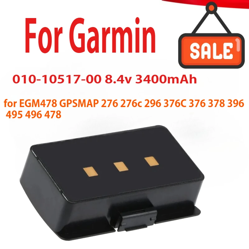 

8.4V/3400mAh GPS Navigator Battery 010-10517-00 011-00955-00 for Garmin EGM478 GPSMAP 276 276c 296 376C 376 378 396 495 496 478
