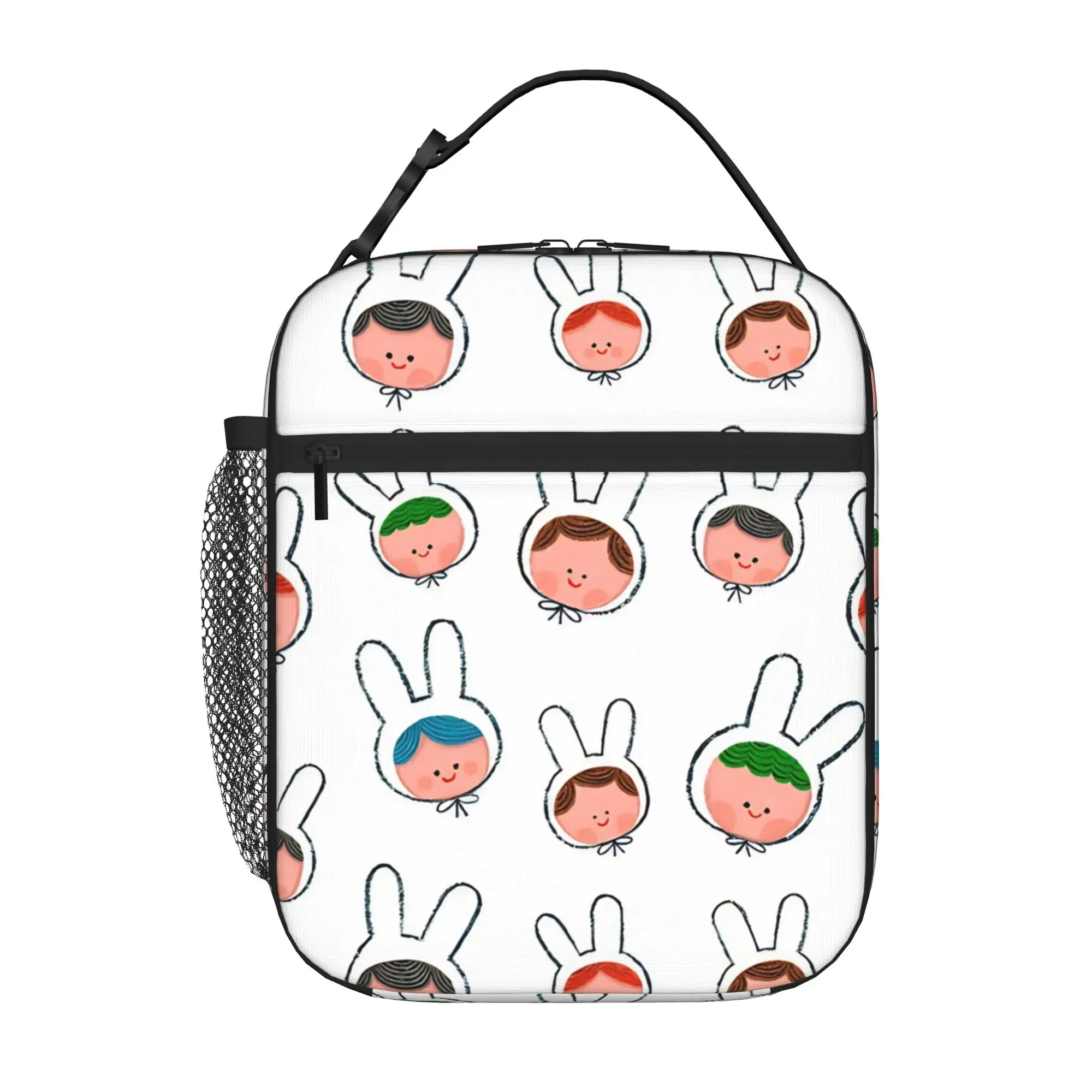 1 Piece For Students Food Container Rabbits Portable Pocket Bunny Zipper Closure Aluminum Foil Food Pouch For Travel