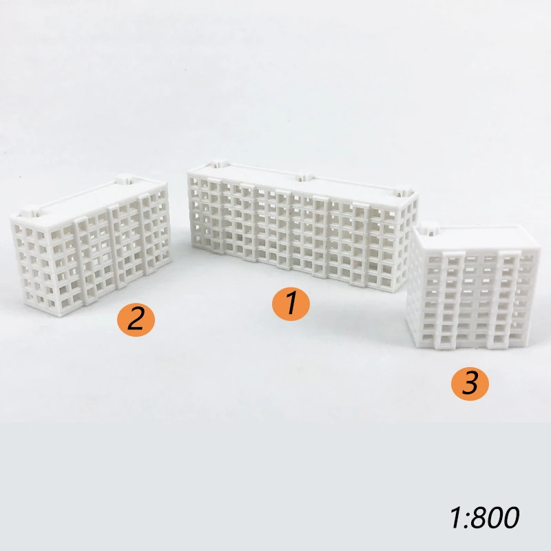 Miniature Scale 1:800 Factory Building Model ABS Plastic Hconstruction House for Sand Table Scene Layout Diorama Kit 1Pcs