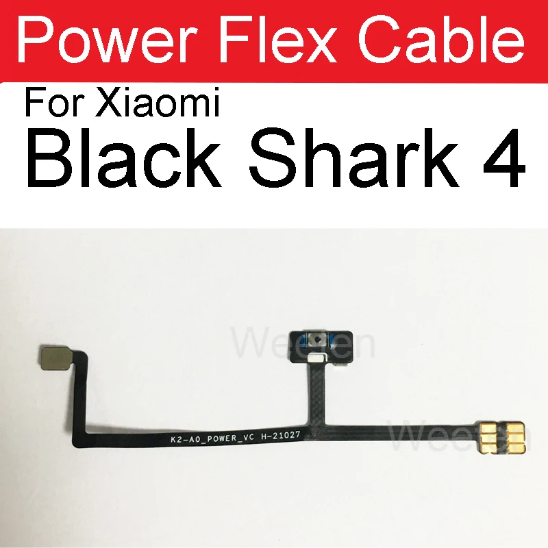 ON OFF Power Volume Flex Cable For Xiaomi Black Shark 3S 2 3 4 Pro 4s 4s Pro Power Side Button Volume Control Keypad Flex Ribbon