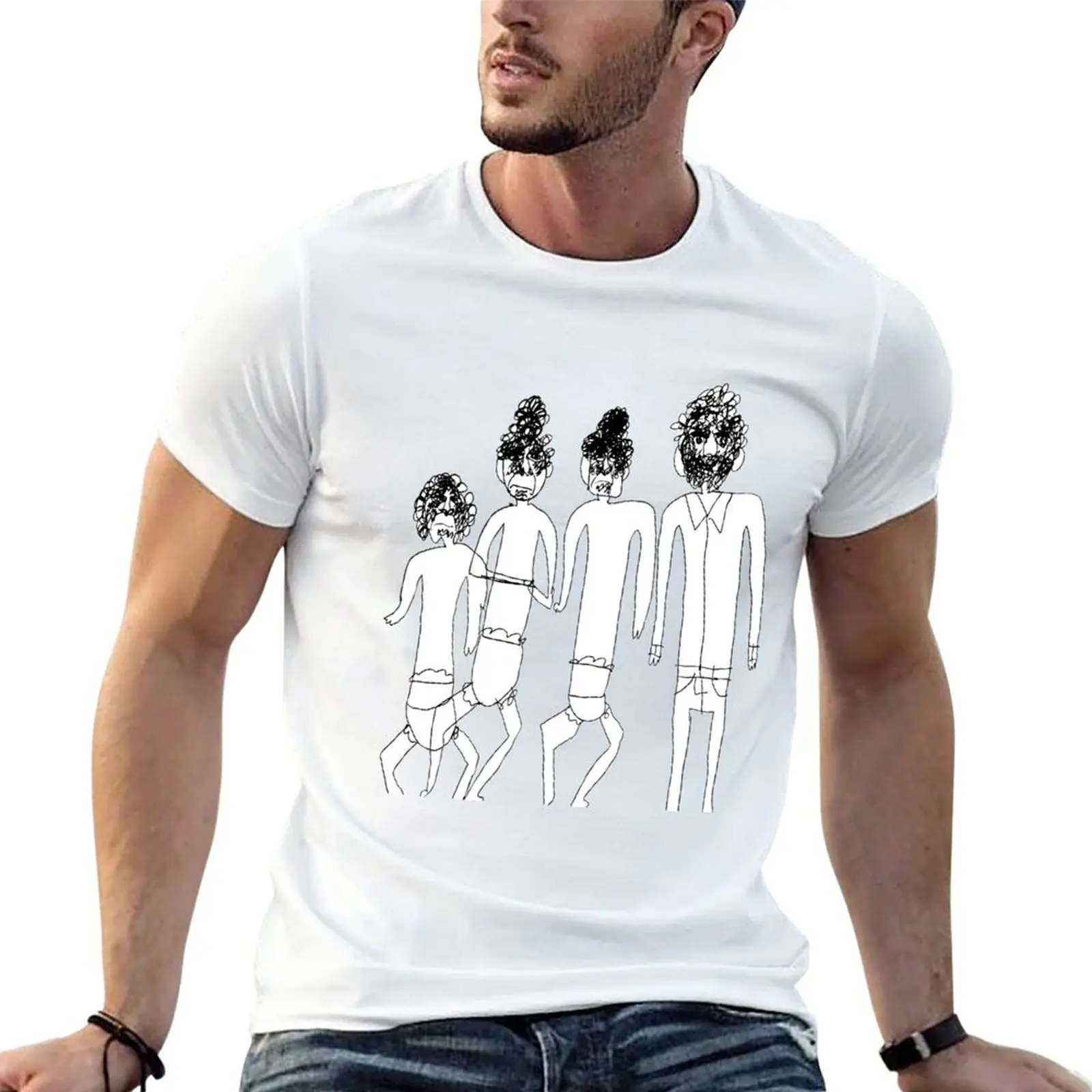 4 Nappies T-Shirt Anime t-shirt man clothes sweat shirts custom t shirt Men's cotton t-shirt