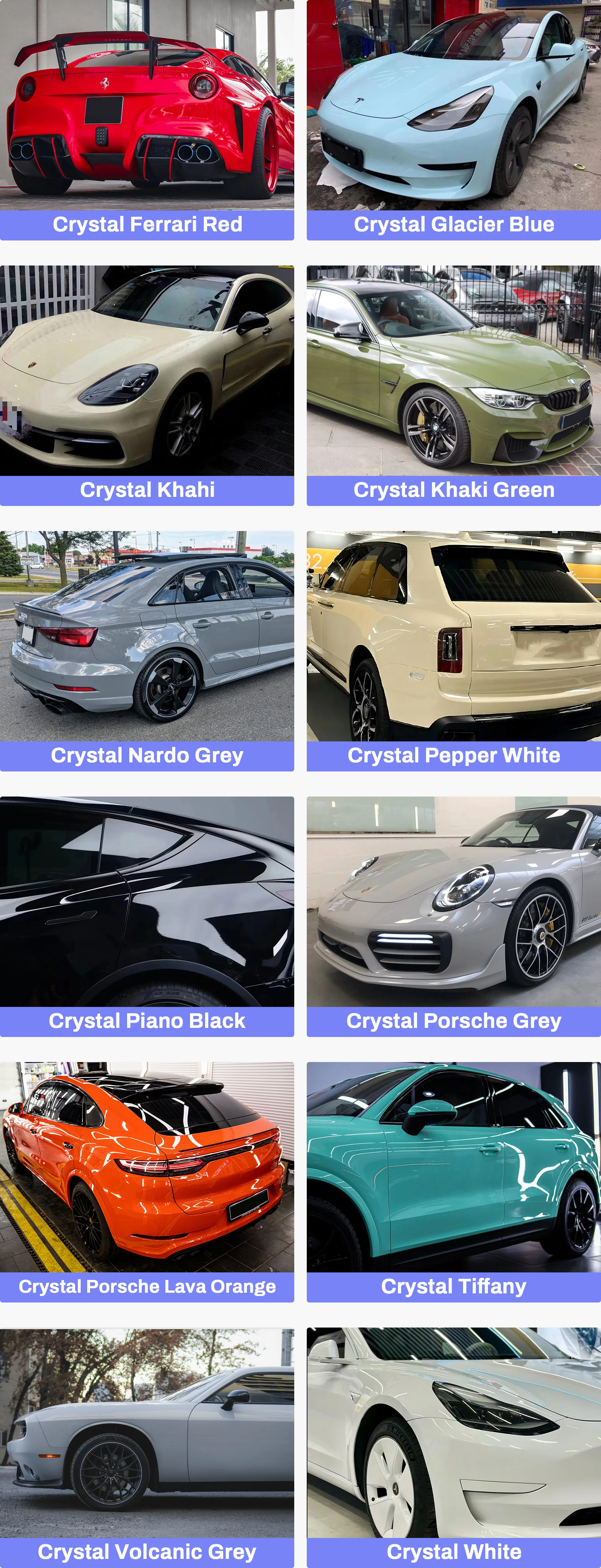 Groothandel Anti Geel Hydrofobe Glans Zwart PPF Film Kleur Glans Kristal TPU Vinyl Wrap Verfbeschermingsfilm