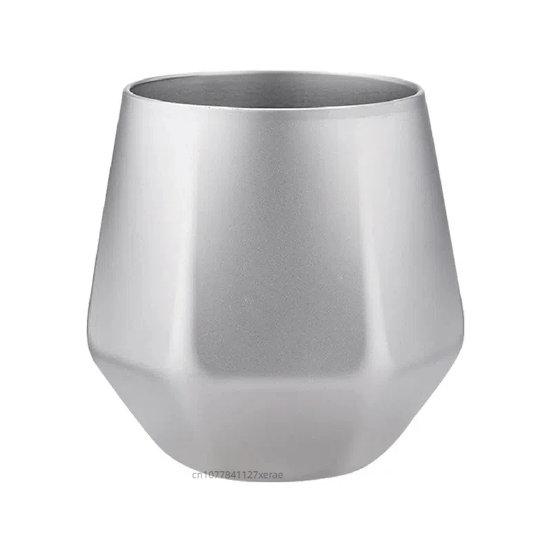 

Pure Titanium Double-layer Diamond Frosted, Outdoor Camping Anti Scalding, Brewing Coffee, Household Kung Fu Tea Cup