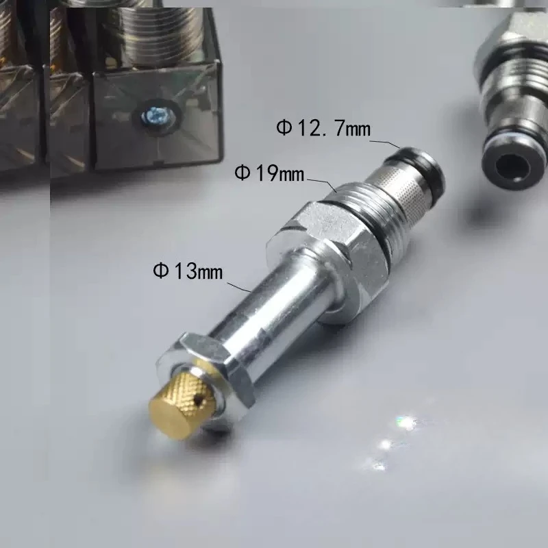 Threaded Cartridge Solenoid Relief Valve 2 Position 2 Way Normally Closed 08 Hydraulic Control Valve