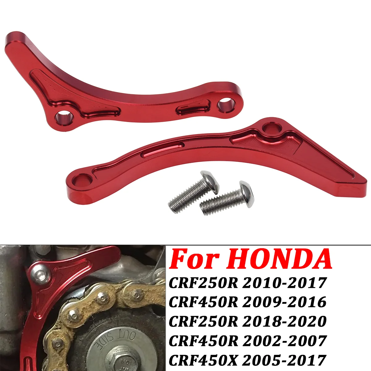 

Motorcycle Aluminum Engine Plate Case Saver Cover Guard Protector For Honda CRF250R CRF450R CRF450X CRF 250R 450R 450X 2010-2020