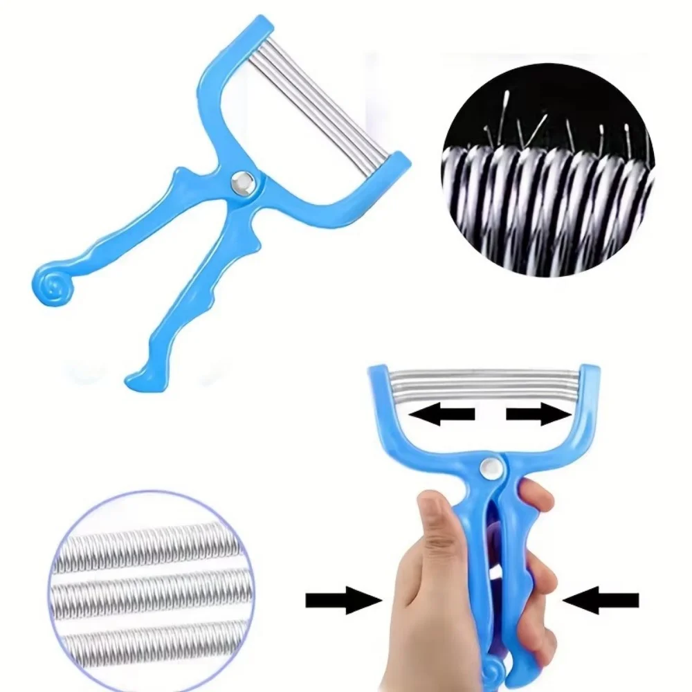 Depiladora Manual de Mano para Eliminar el Vello Facial, Herramienta de Depilación con Hilo para Mujeres Adultas, Depiladora de Belleza