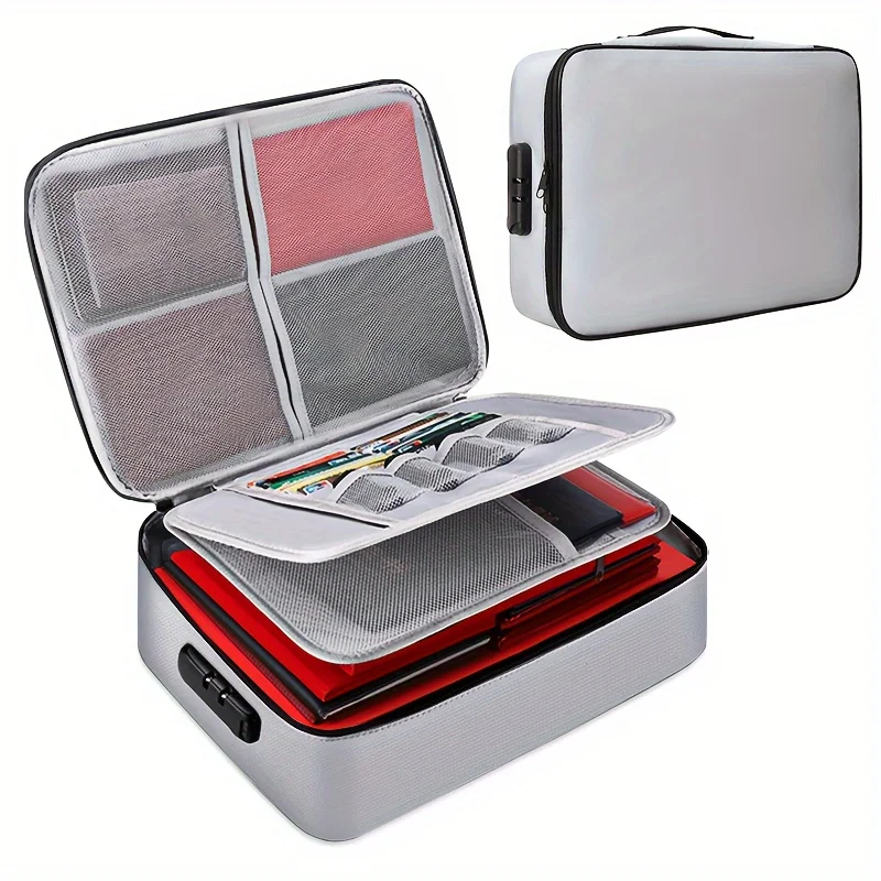 

Сумка-органайзер для документов — надежный держатель для удостоверения личности с замком и дорожный ящик для хранения | , Защитное решение для защиты от кражи для дома/офиса/трипов