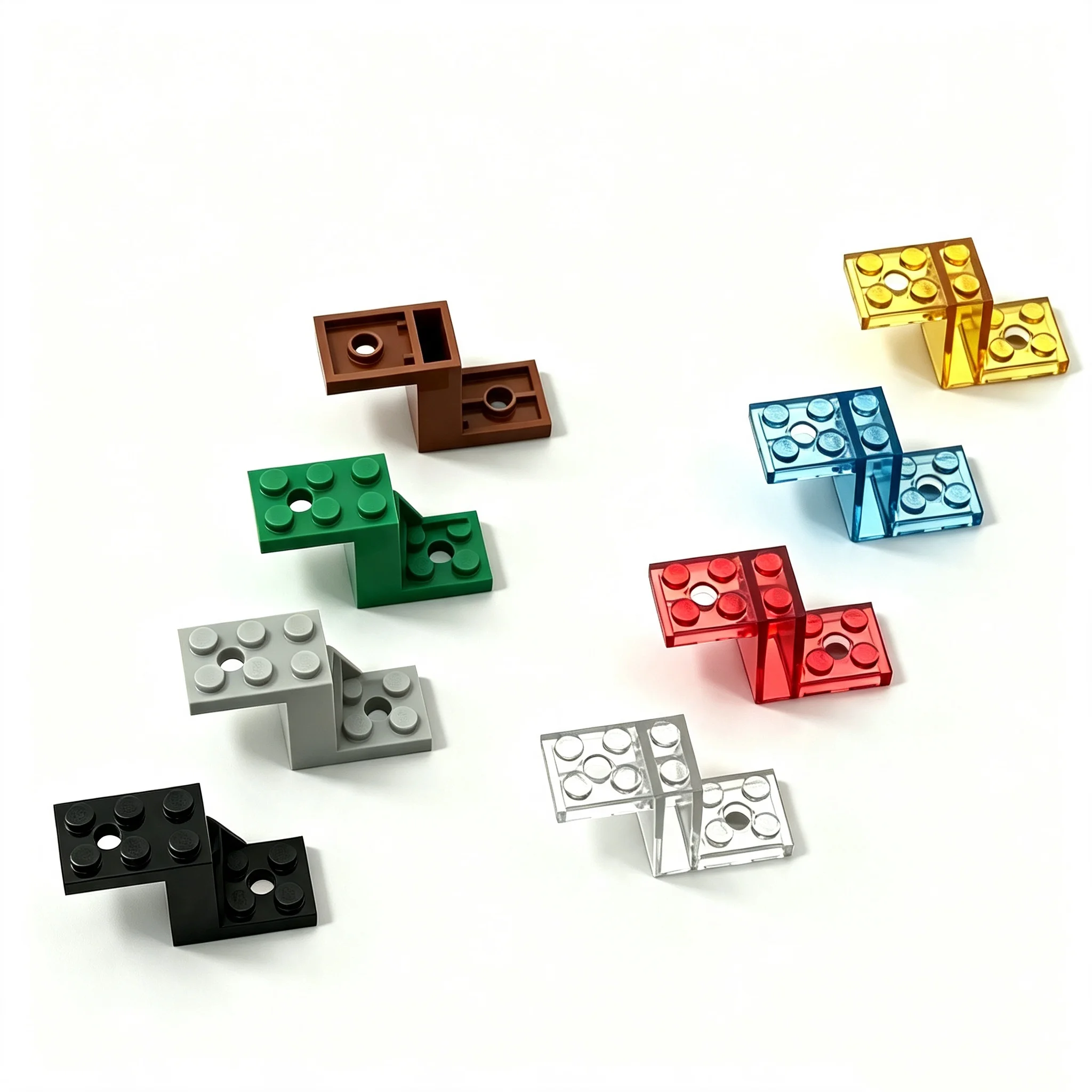 20pcs 6087 76766 28964 Bracket 5 x 2 x 2 1/3 with 2 Holes Bricks Collections Bulk Modular GBC Toy For Technical MOC Buildings Bl