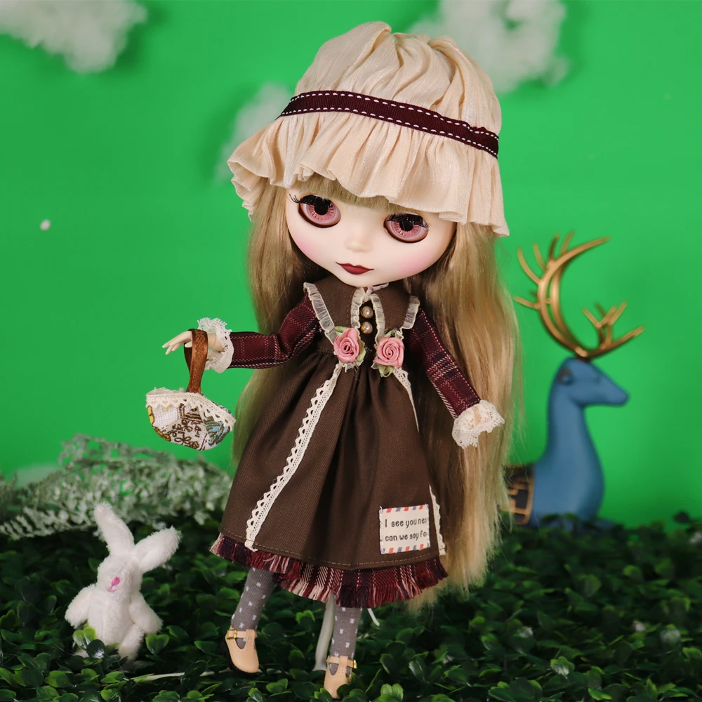 ICY DBS Blyth Doll Blonde Hair White Skin Matte Face 1/6 BJD OB24 ANIME GIRL