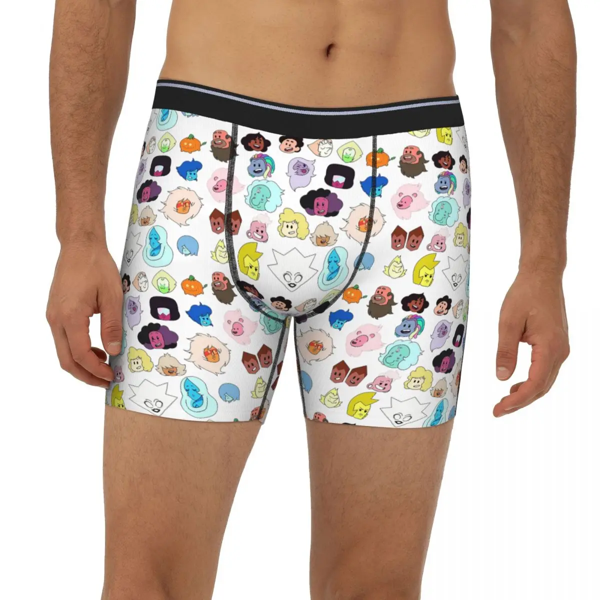 سراويل داخلية طويلة بوكسر سراويل ستيفن يونيفرس رؤساء سراويل داخلية ناعمة للرجال لهدايا صديقها للرجال #2