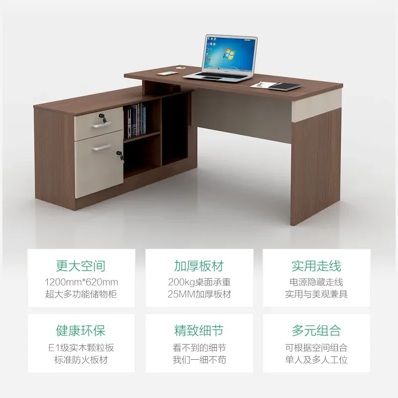 Finance Desk Staff Desk Simple Modern Double Card Seat Single Office Screen L Type