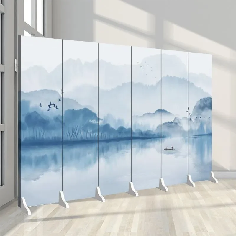 2026 New Chinese Style Screen Partition for Living Room Entrance Blocking Removable Divider for Office Hotel Lobby