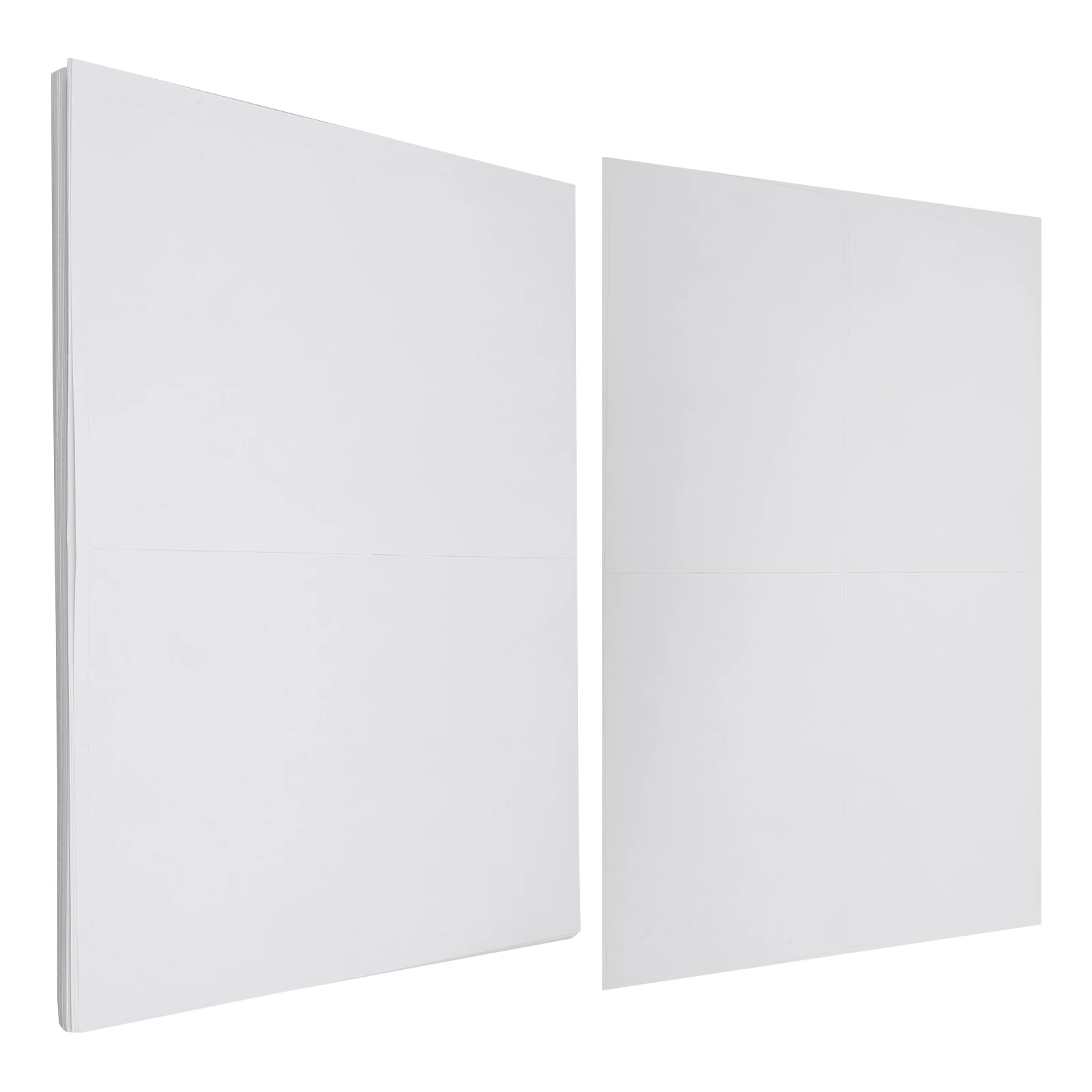 100 ورقة بلمسة نهائية غير لامعة قابلة للطباعة ورق لاصق بحجم A4 أوراق ملصقات ذاتية اللصق للطابعة ملصقات قابلة لإعادة الاستخدام للشحن بنفسك #3