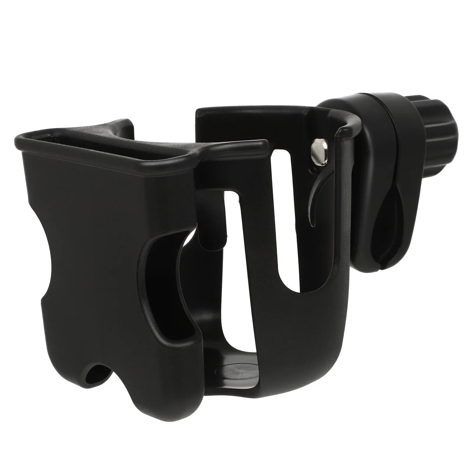 

2-in-1 Universal Stroller Cup Holder with Extra Large Phone Mount Fits All Bottles Bike Pram Scooter Handlebar Water Bottle