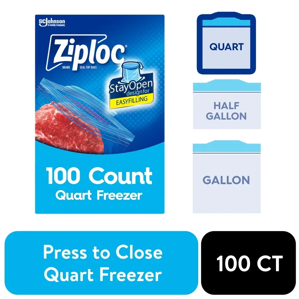 البقاء المفتوحة تصميم أكياس الفريزر قبضة ن تكنولوجيا الختم قابلة لإعادة الاستخدام 100 عدد الحساء المثالي الصلصات الحساء وجبة الإعدادية قفل الفريزر حرق #2