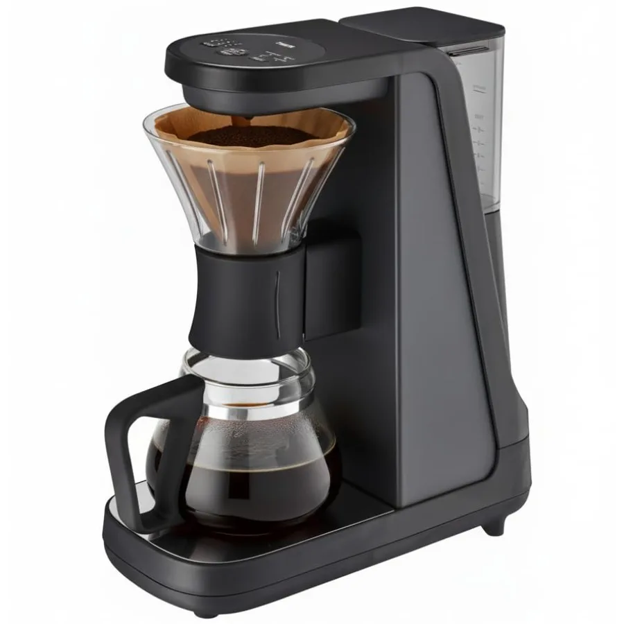 Caffettiera ibrida automatica per versare e fare l'immersione con un design innovativo che garantisce l'identificazione eccezionale della qualità del caffè