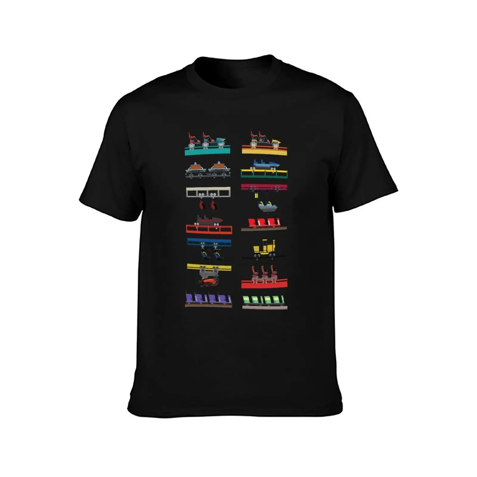 Canada's Wonderland Coaster Cars Design T-Shirt man t shirts cotton T-Shirt
