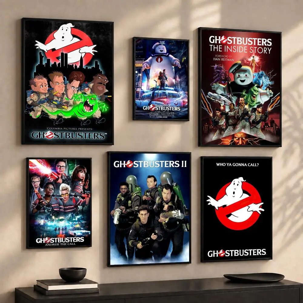 Classic Movie G-Ghostbusters Poster Wall Art Print Sticker for Bedroom Living Room Dorm Office Modern Home Decor Gift