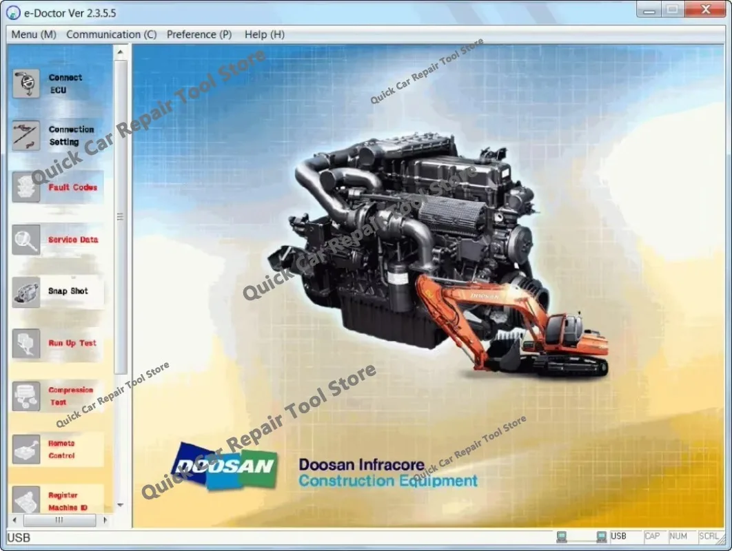 2026 hot selling newest  for Doosan E-Doctor Engine Diagnostic 2.3.5.8 (EDIA) Construct and Industry 2023