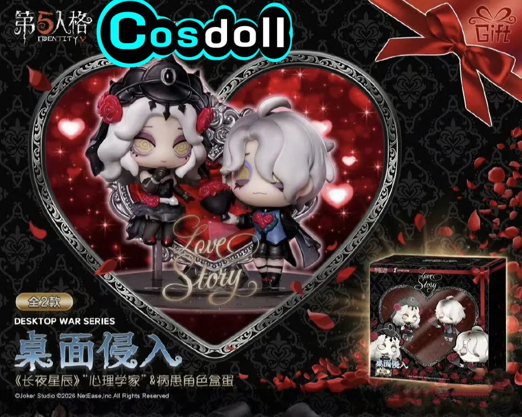 2 pièces en stock, figurine originale Identity V Ada Mesmer Psychologue Emil Patient, ornement, statue, The Everlasting Night Luminary A