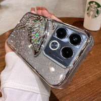 Luxury Quicksand Butterfly Holder Glitter Case For Infinix Note 30 40 50 Pro Plus 30i 30VIP Zero 30 50 Shockproof Soft Cover