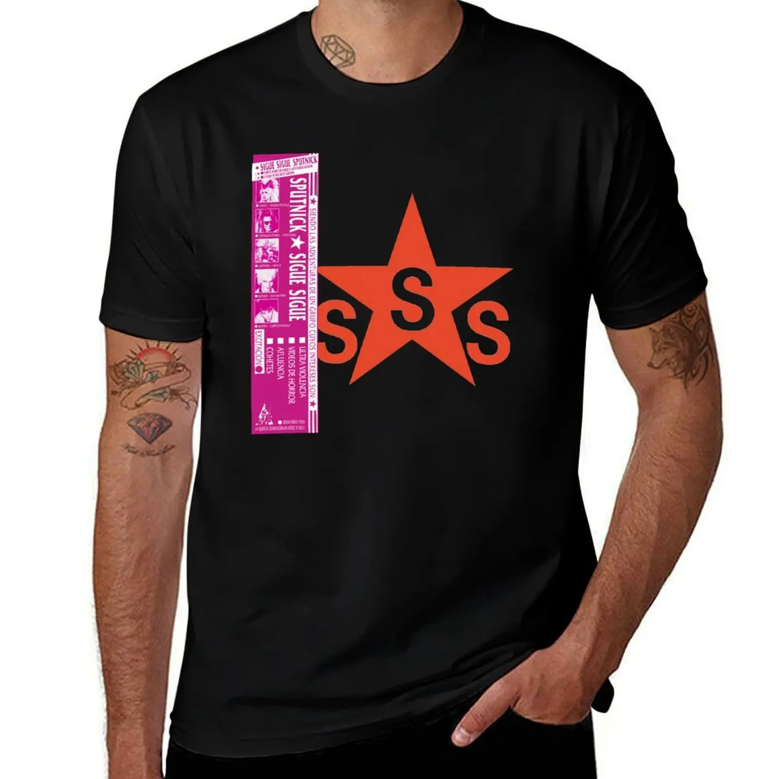 Sigue Sigue Sputnik - Love Missile (Spanish) T-Shirt t shirts for man cotton soft T-Shirt