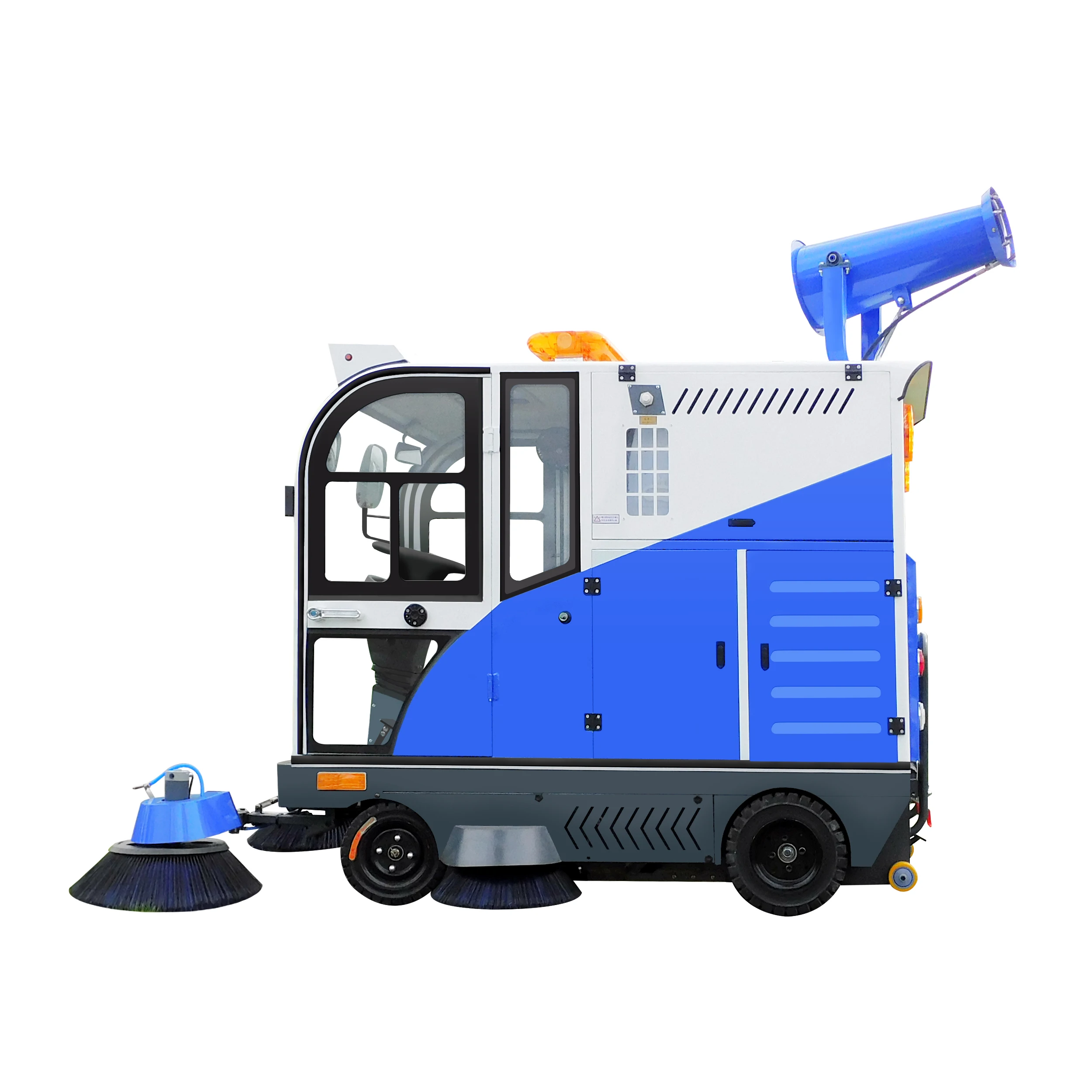 Industrial Floor Sweeper Street Road Cleaner Driving On Cleaning Machine Floor Sweeper