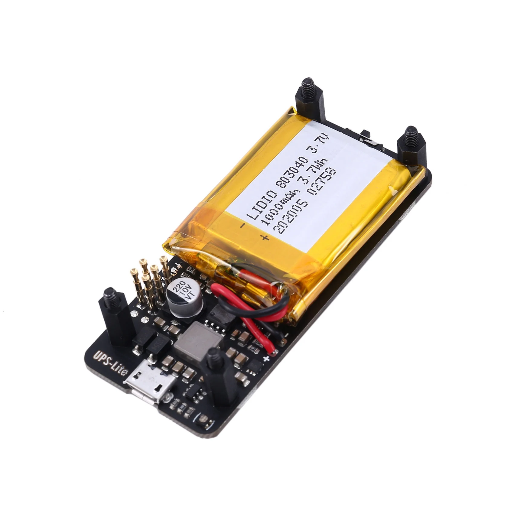 for Raspberry Pi Zero W UPS-Lite Power Supply Board Power Battery Power I2C MAX17040G Indicator