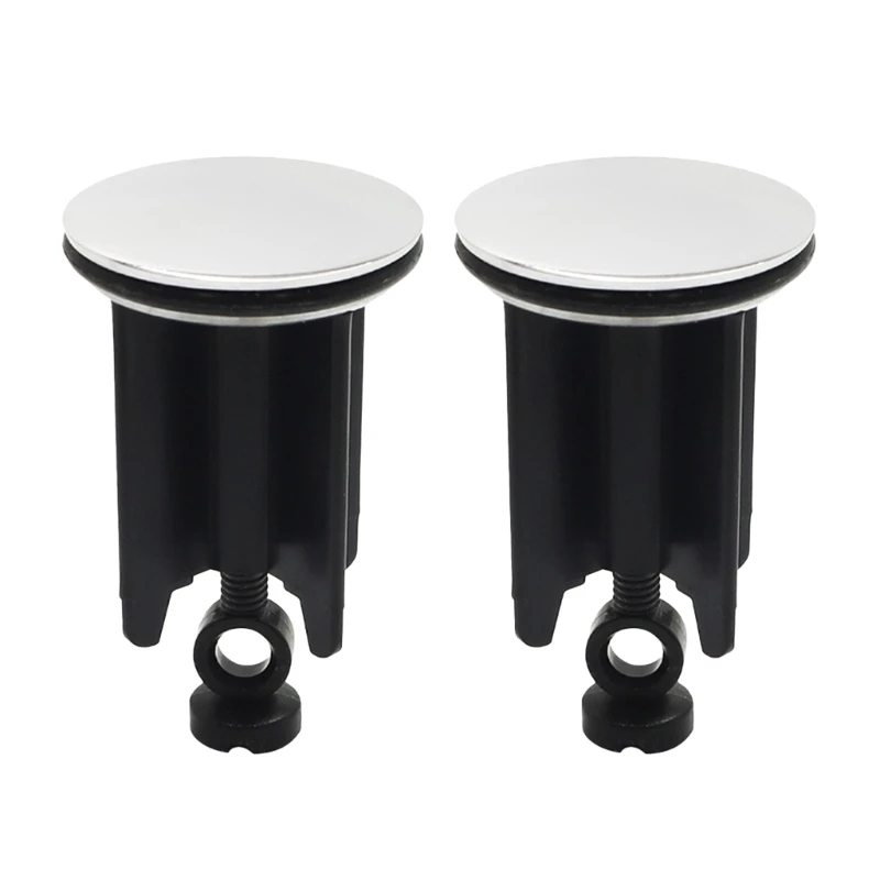 Adjustable Sink Plug Pair Easy to Install Drain Plugs Efficient Hair & Dirt Filtering Universal Sink Stopper 2pcs/set