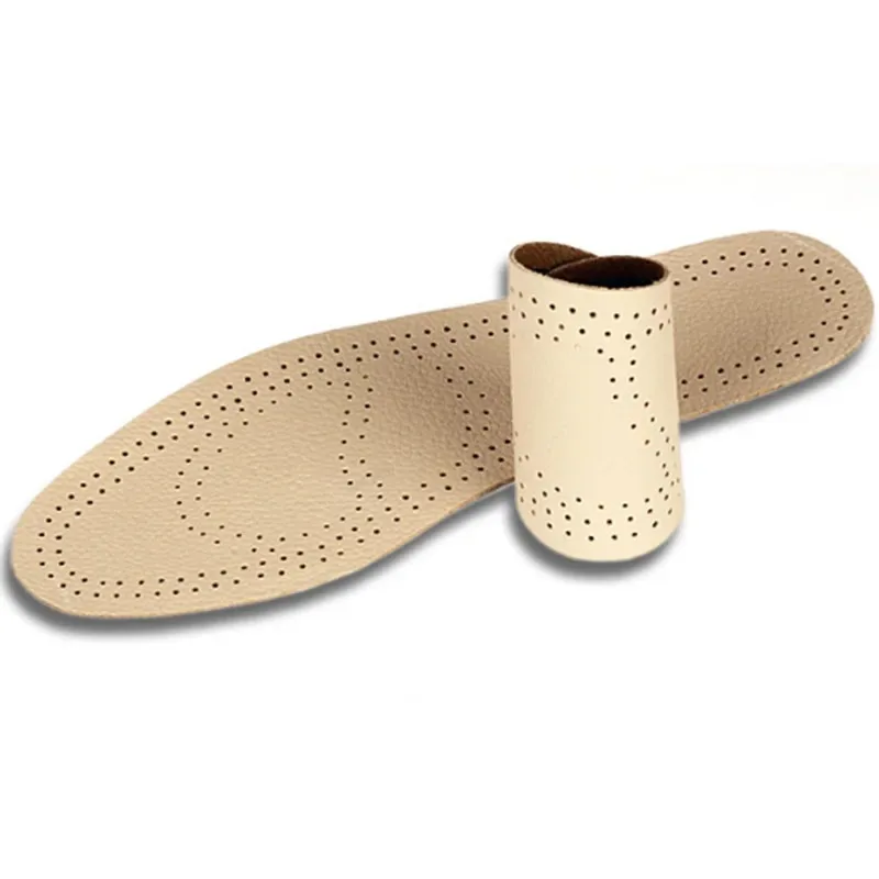 1Pair Ultra Thin Pigskin Leather Insoles Breathable Deodorant Sweat Absorbing Shoe Pads For Men Women