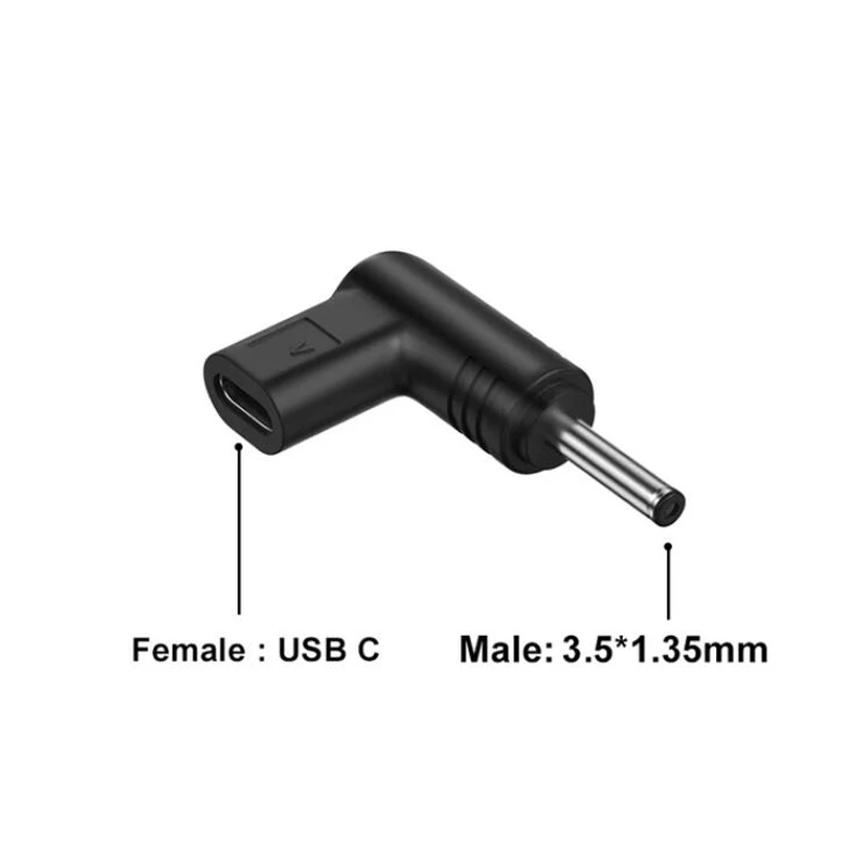 12V 15V 19,5V USB C Typ C PD zu DC Power Adapter Universal 3,5*1,35 5,5*2,5mm DC Jack Stecker Stecker für Router Tablet Kamera